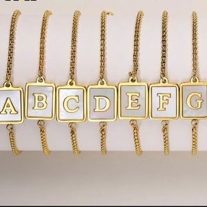 Bracelet, initial A-Z ask for your A To Z is it stainless steel